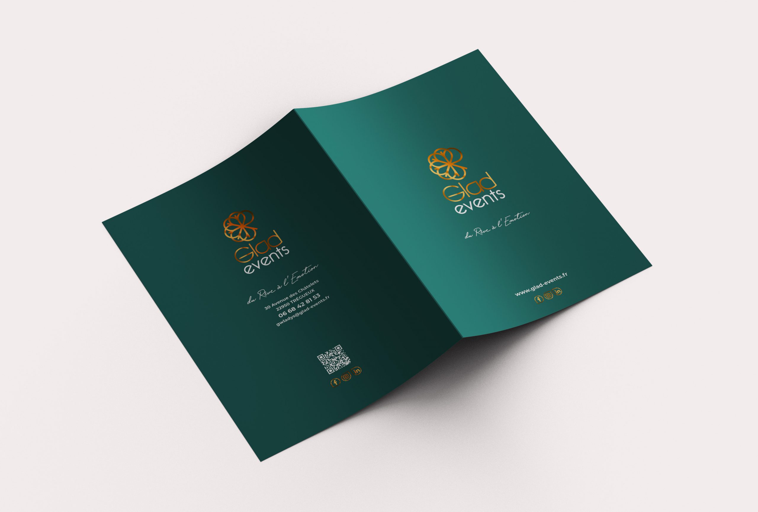 Glad events mockup