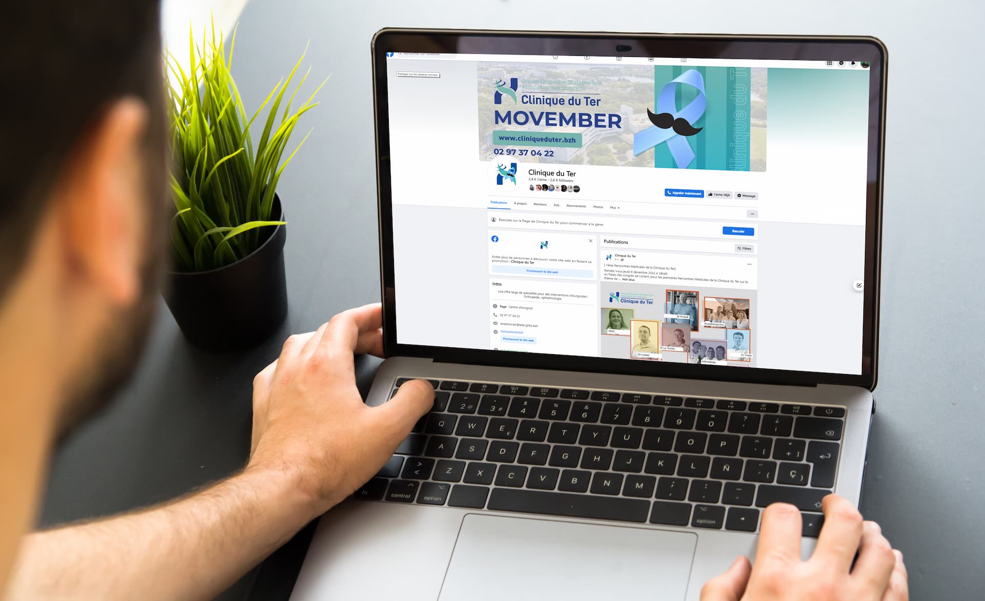 mockup ordinateur CLINIQUE DU TER