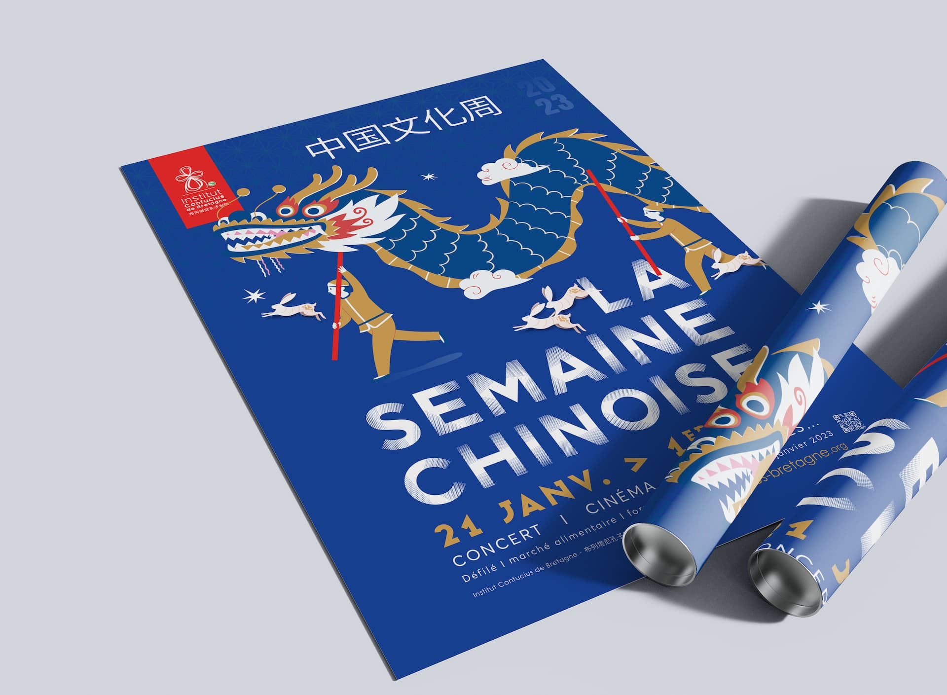 Confucius Nouvel an chinois Affiche