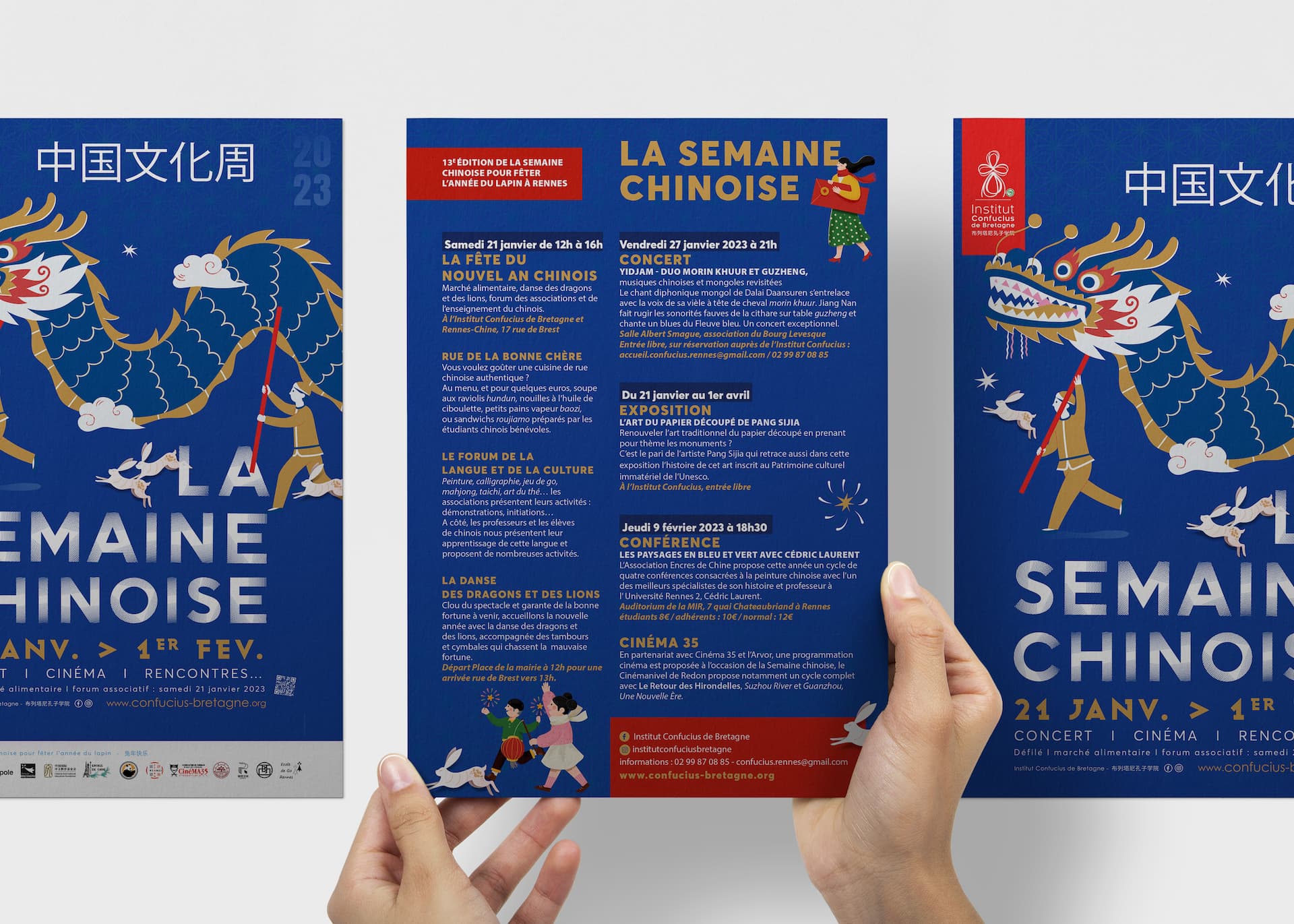 Confucius Nouvel an chinois Affiche