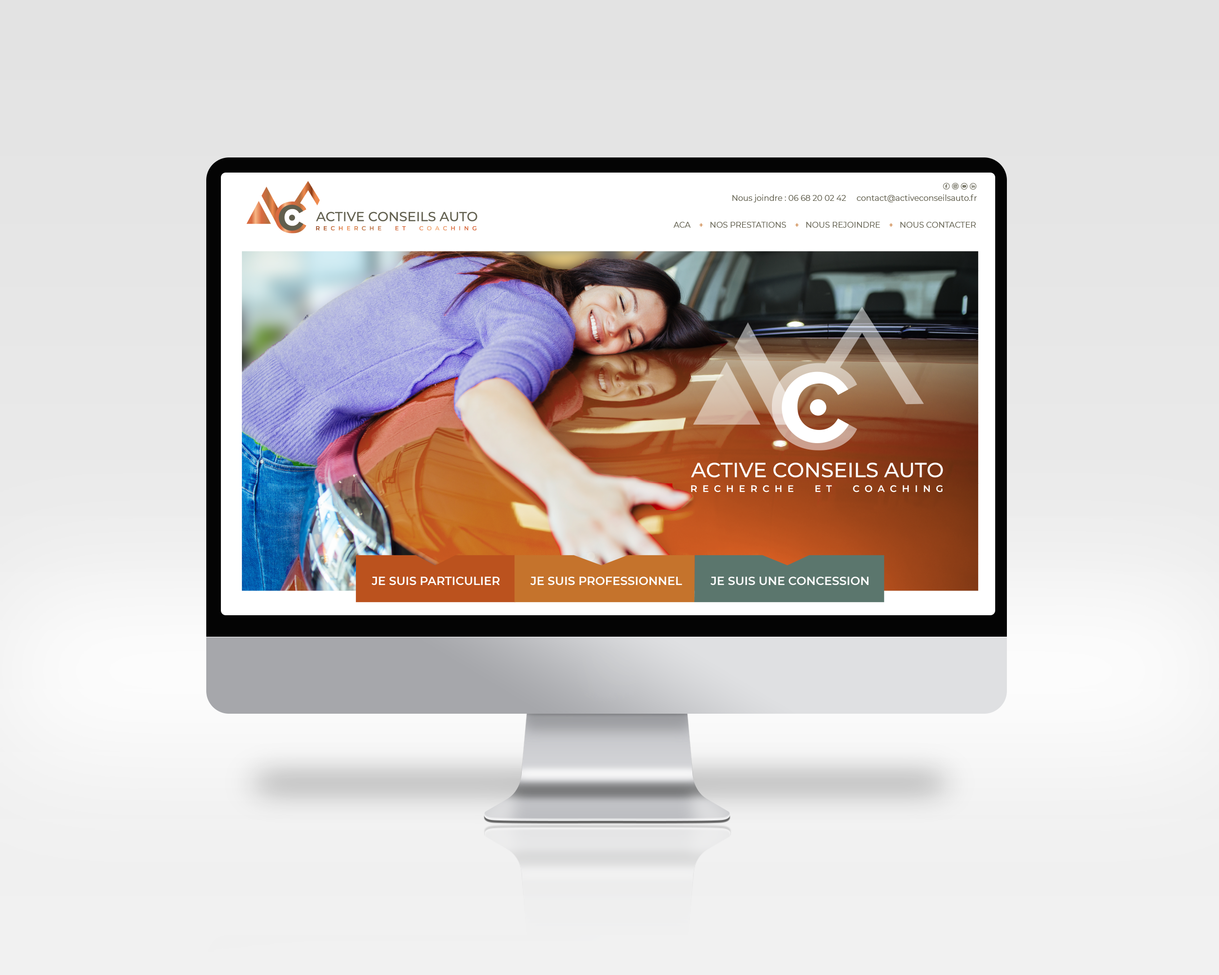 Mockup site internet ACA