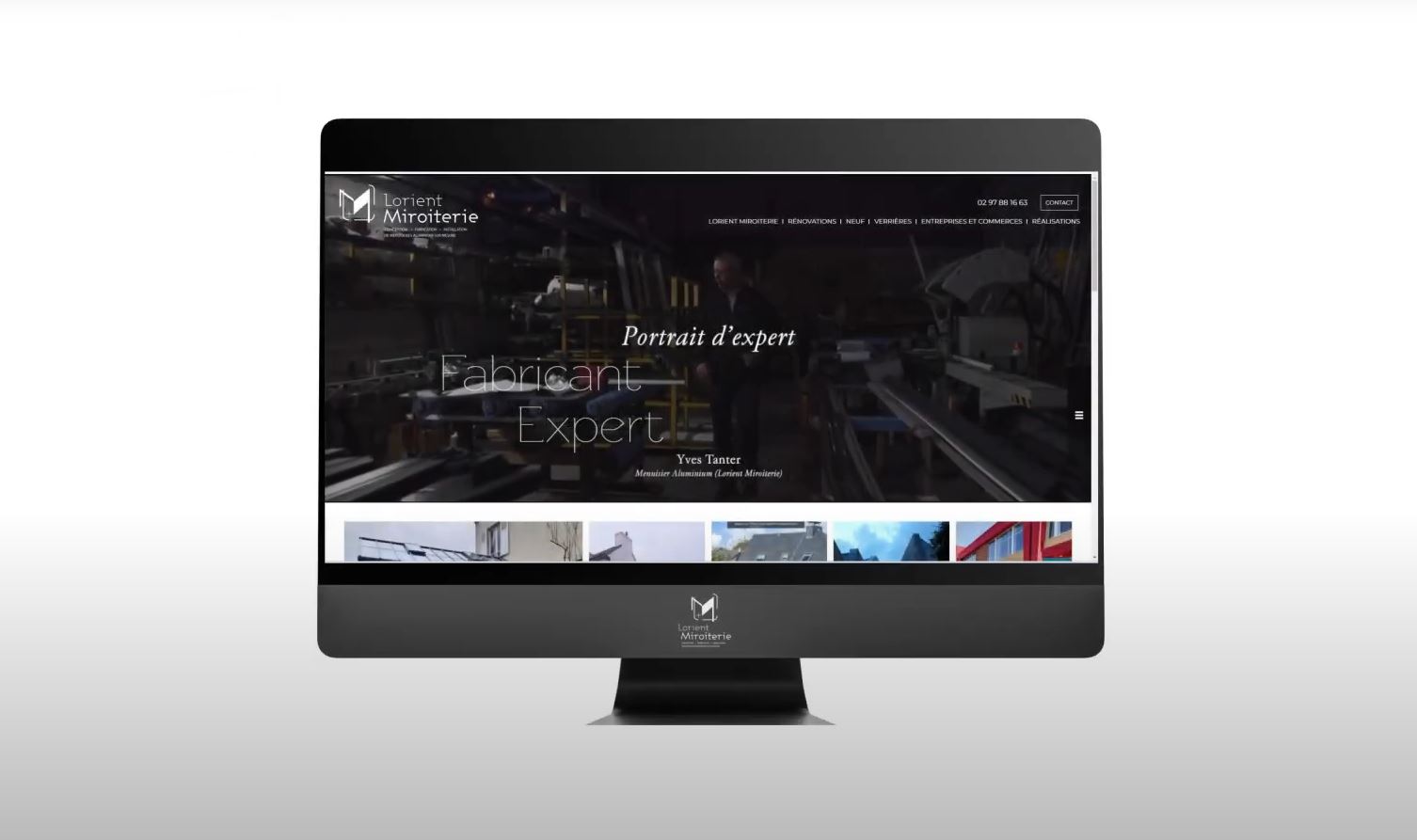 Lorient Miroiterie - Anim site web