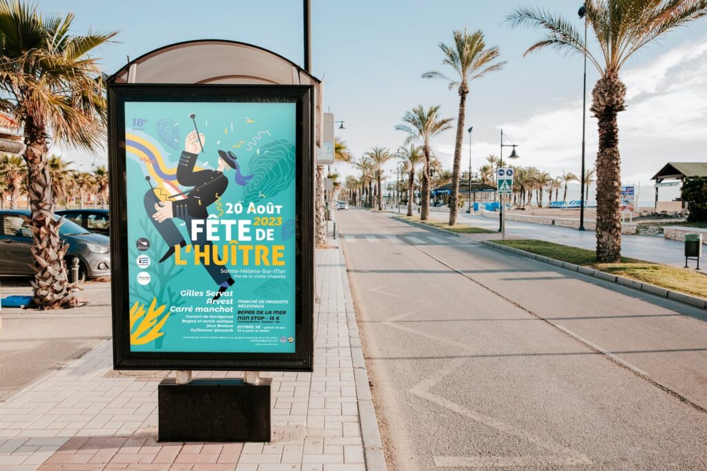 Création visuelle - affiche Fête de l'huitre
